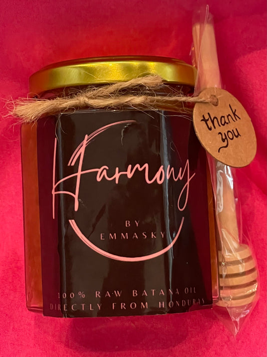 Batana Hair Oil 🌿 Nature’s Pure Golden Touch 100% Raw for Every Strand (6 oz Jar with Included Honeycomb Hair Scooper)